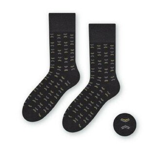 Ponožky k obleku - se vzorem 056 grafit 42-44