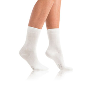 Dámské bavlněné ponožky 2 páry CLASSIC SOCKS 2x - BELLINDA - bílá 35 - 38