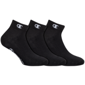 Sportovní kotníkové ponožky 3 páry CHAMPION ANKLE SOCKS LEGACY 3x - CHAMPION - černá 35 - 38