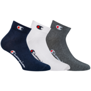Sportovní kotníkové ponožky 3 páry CHAMPION ANKLE SOCKS LEGACY 3x - CHAMPION - tmavě modrá 35 - 38