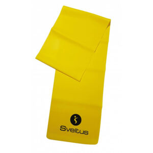 Dámské cvičební pomůcky Latex Band - yellow - light in colour box OSFA  - Sveltus