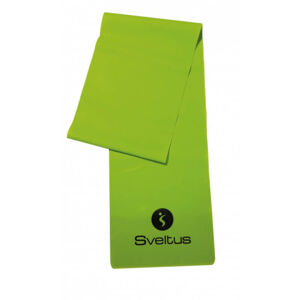 Cvičební pomůcky Latex Band - green - medium in colour box OSFA  - Sveltus