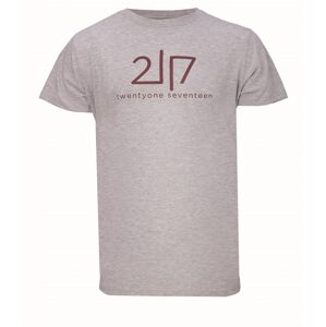 VIDA - pánské  bavlněné triko s kr. rukávem - šedé - 2117 3XL