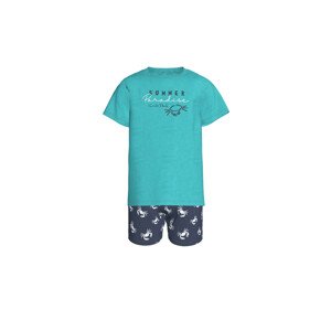 Vamp - Pohodlné dvoudílné chlapecké pyžamo 14795 - Vamp green slate s