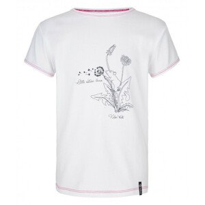 Dívčí bavlněné tričko Avio-jg bílá - Kilpi 146