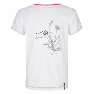 Dívčí bavlněné tričko Avio-jg bílá - Kilpi 158