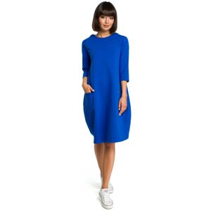Dámské šaty B083 - BEwear královská modř XXL