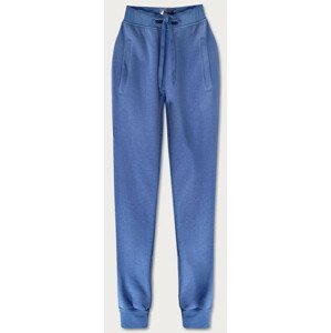 Světle modré teplákové kalhoty (CK01) modrý S (36)
