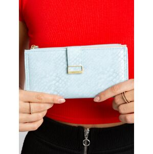 Světle modrá kožená peněženka jedna velikost