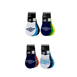 Dámské ponožky ťapky Umbro 223857-223856 Foties A'3 bílá-jenas-modrá 36-42