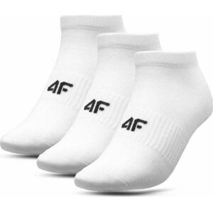 Dámské ponožky 4F SOD008 bílé white solid 35-38