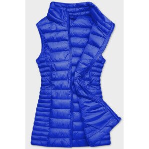 Prošívaná dámská vesta v chrpové barvě (23038-185) modrý S (36)