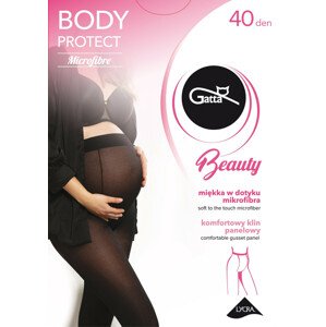 Těhotenské punčochové kalhoty Gatta Body Protect Beauty 40 den Nero 3-M