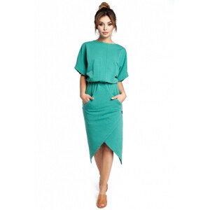 Dámské šaty B029 - BEwear Zelená S / M
