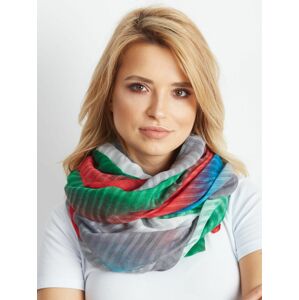 Zelený a červený ombre šátek jedna velikost