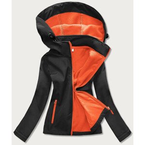 Černo-oranžová dámská trekingová bunda-mikina (HH018-1-48) czarny S (36)