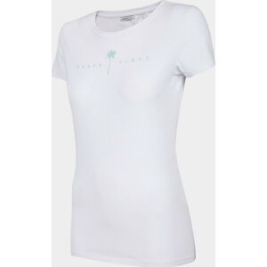 Dámské bavlněné tričko Outhorn TSD601 Bílé Bílá L