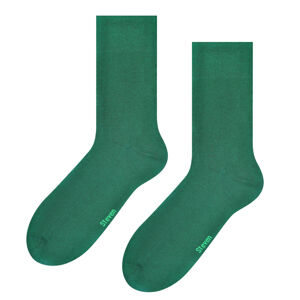 Hladké ponožky k obleku 056 zelená 42-44