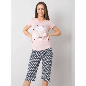 Dámské pyžamo 20099 - FPrice růžová - šedá XL