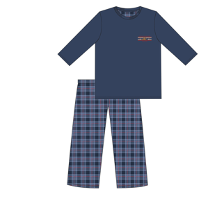 Pánské pyžamo DR 124/179 MOUNTAIN GRANATOWY XL