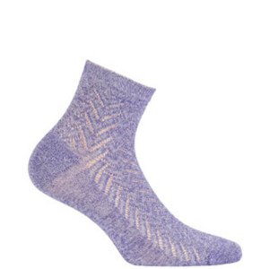 Dámské ponožky s lesklou přízí fialová UNI