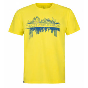 Pánské bavlněné tričko Territory-m žlutá - Kilpi M