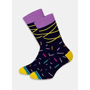 Veselé ponožky Dots Socks černé (DTS-SX-470-C)
