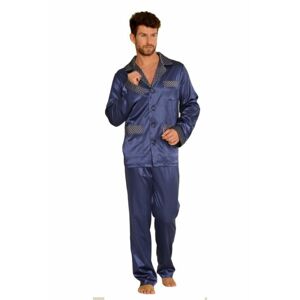 Pánské pyžamo SATYNA 939 BIG GRANATOWY 4XL