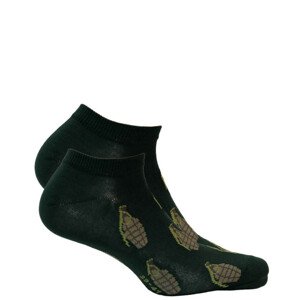 Pánské kotníkové ponožky CASUAL zelená 39-41