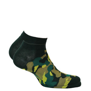 Pánské kotníkové ponožky CASUAL zelená 39-41