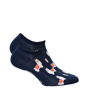Dámské vzorované ponožky NAVY 39-41