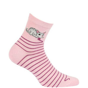 Dámské vzorované ponožky PERFECT WOMAN PINK 39-41