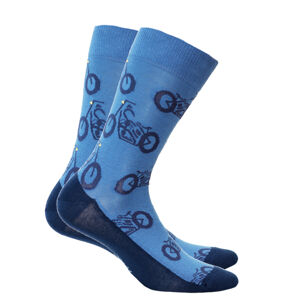 Vzorované pánské ponožky PERFECT MAN-CASUAL Modrá 39/41
