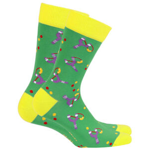 Vzorované pánské ponožky PERFECT MAN-CASUAL zelená 39-41
