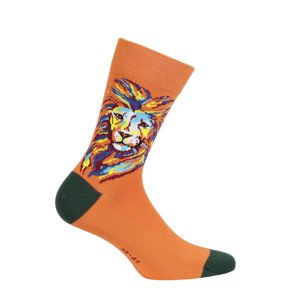 Vzorované pánské ponožky PERFECT MAN-CASUAL oranžová 39/41