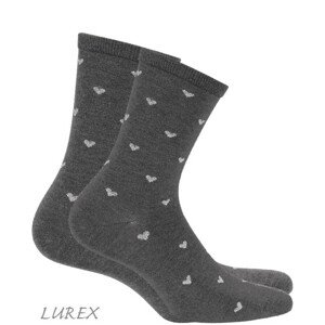 Dámské vzorované ponožky MIYABI Antracit UNI
