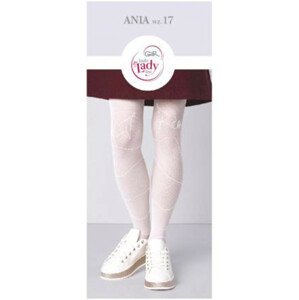 Vzorované punčochové kalhoty ANIA W.17 bianco 128/134