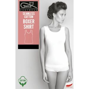 Koszulka - Seamless Cotton Boxer Shirt CZARNY 2XL