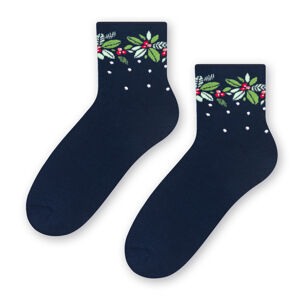Dámské froté ponožky 123 GRANATOWY 35-37