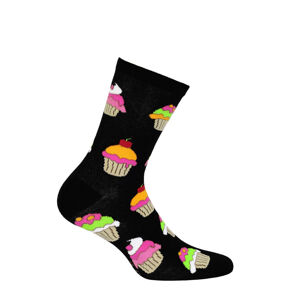 Dámské vzorované ponožky SKIETY Černá 39-41