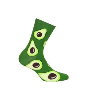 Dámské vzorované ponožky SKIETY zelená 39-41