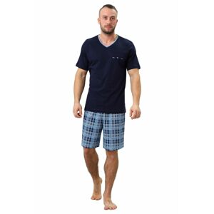 Pánské pyžamo LEON 710 GRANATOWY XL