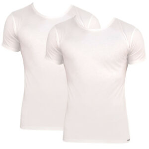 2PACK pánské tričko Styx bílé (TR1061) XXL