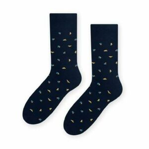 Ponožky k obleku - se vzorem 056 námořnická modrá 45-47