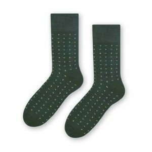 Ponožky k obleku - se vzorem 056 ZIELONY 45-47