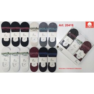 Dámské ponožky se silikonem PRO 20419 36-40 MIX směs barev 36-40