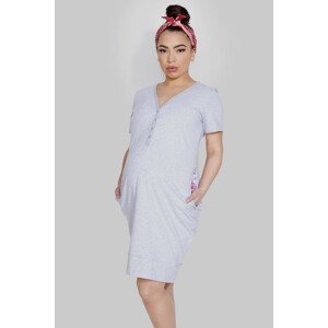 Těhotenská a kojící noční košile MAMA DRESS NAVY 2XL