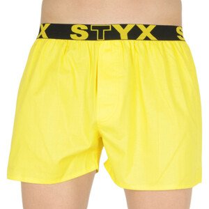 Pánské trenky Styx sportovní guma žluté (B1068) XL