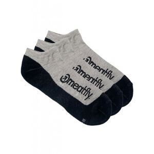 3PACK ponožky Meatfly vícebarevné (Boot Grey) M