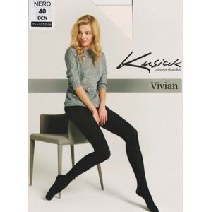 Dámské punčochové kalhoty MIKRO 40 den VIVIAN - Kusiak černá 4-XL